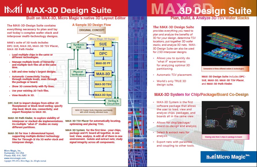 3D Design Suite Info sheet